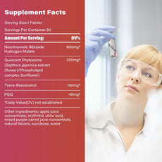 Customization Dietary Liquid Supplements NAD+ Anti-aging berry flavor drink