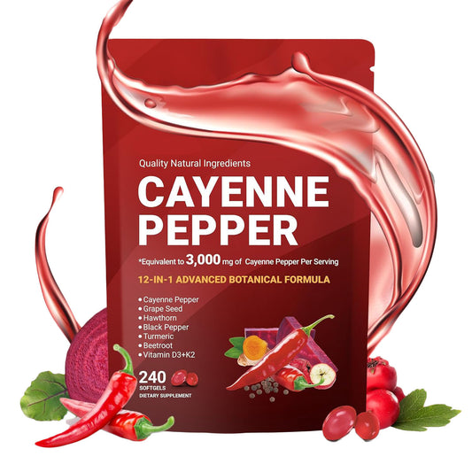 Custom Supplement Private Label Cayenne Pepper Vitamins Softgels Manufacturer