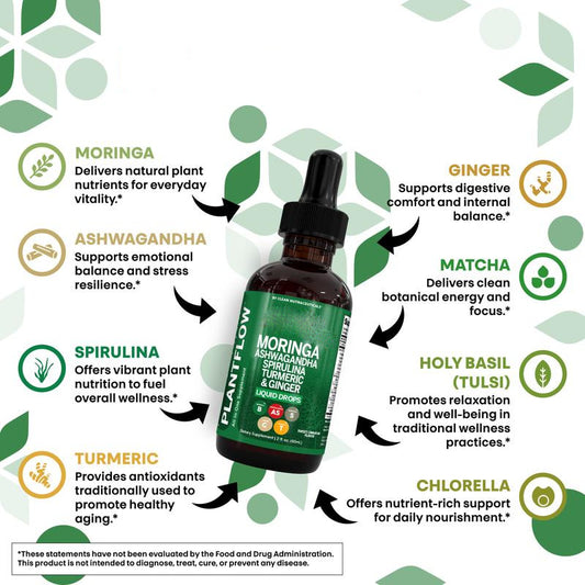 Customization Dietary Supplement  Moringa Ashwagandha Drops