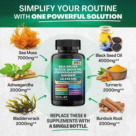 Customization Dietary Supplement Seaweed Immune Support Capsules