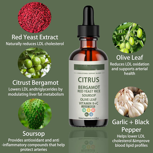 Customization Dietary Supplement Red Yeast Rice Cholesterol Cleans Drops