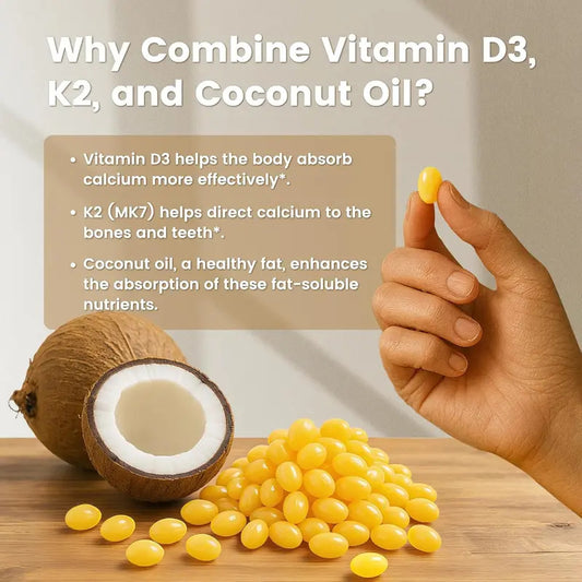 Customization Dietary Supplement Coconut oil Vitamin D3+K2 Softgel