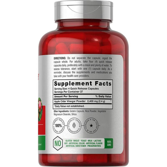 Customization Dietary Supplement Capsules Apple Cider Vinegar Supports healthy digestion & gut health