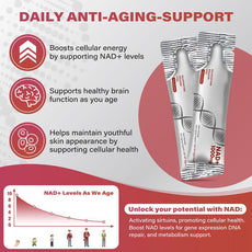 Customization Dietary Liquid Supplements NAD+ Anti-aging berry flavor drink