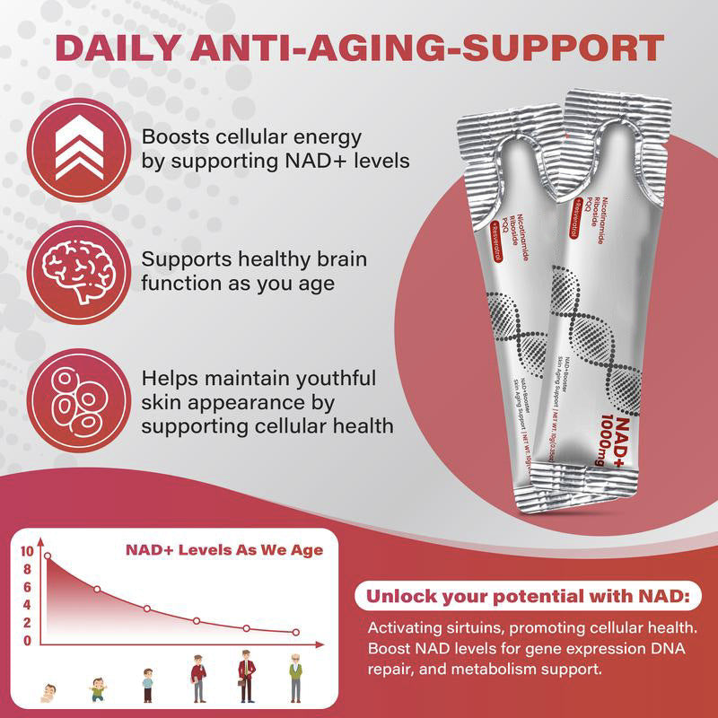 Customization Dietary Liquid Supplements NAD+ Anti-aging berry flavor drink
