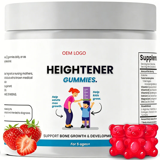 Customization Dietary Supplement Gummies Calcium Carbonate Support Healthy Bone Growth 60/90/120 Gummies