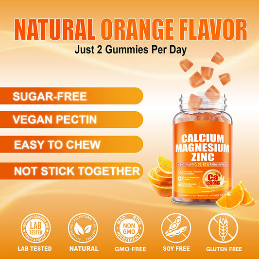 Customization Dietary Supplement Gummies Support Bone Strength & Density 90/120 Gummies