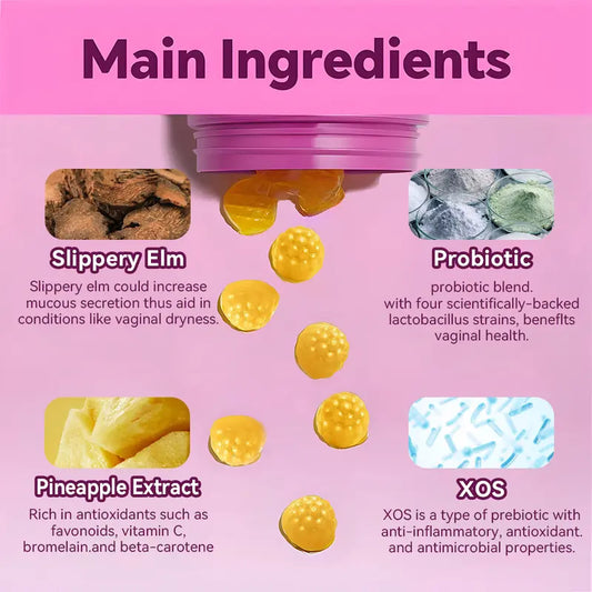 Gummies Support Urinary Tract Health Balance Vaginal PH 60 Women Gummies Probiotics