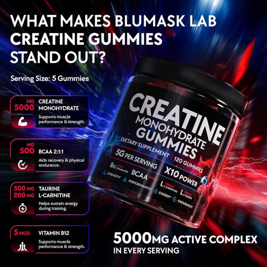Custom Supplement Creatine Monohydrate Vitamin B12 Gummies Manufacturer