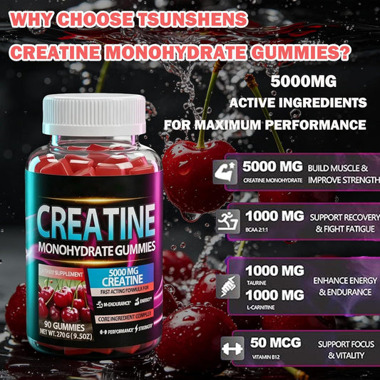 Custom Supplement Vegan Creatine monohydrate Gummies Manufacturer