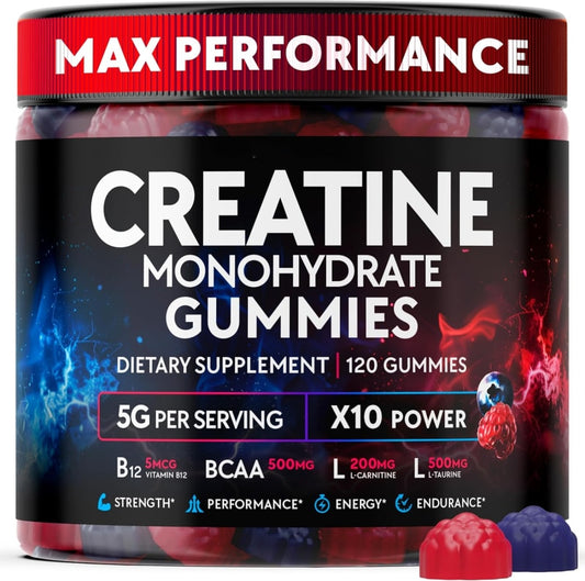 Custom Supplement Creatine Monohydrate Vitamin B12 Gummies Manufacturer