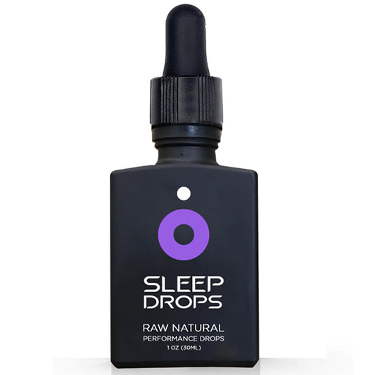 OEM private label sleep performance drops. 30ml matte black glass dropper bottle for adult sleep supplements.